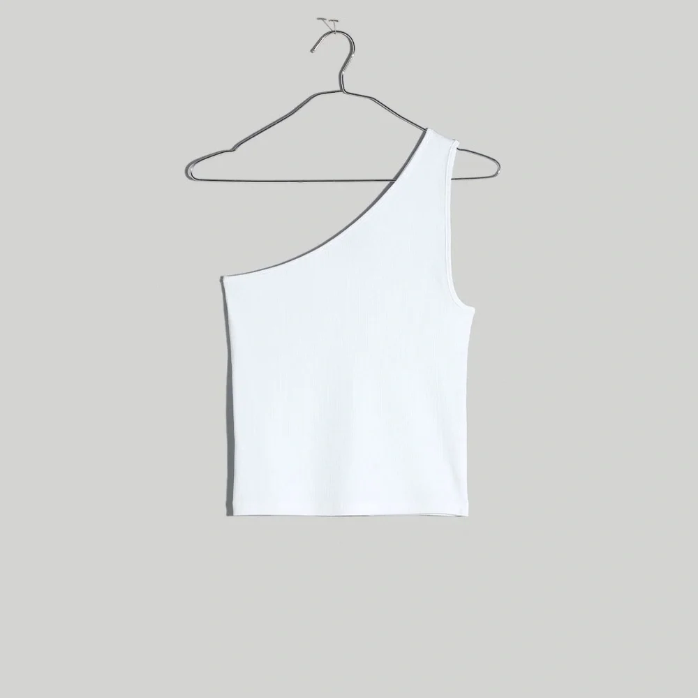 NWT Madewell Supima® Rib One-Shoulder Tank - Picture 5 of 8